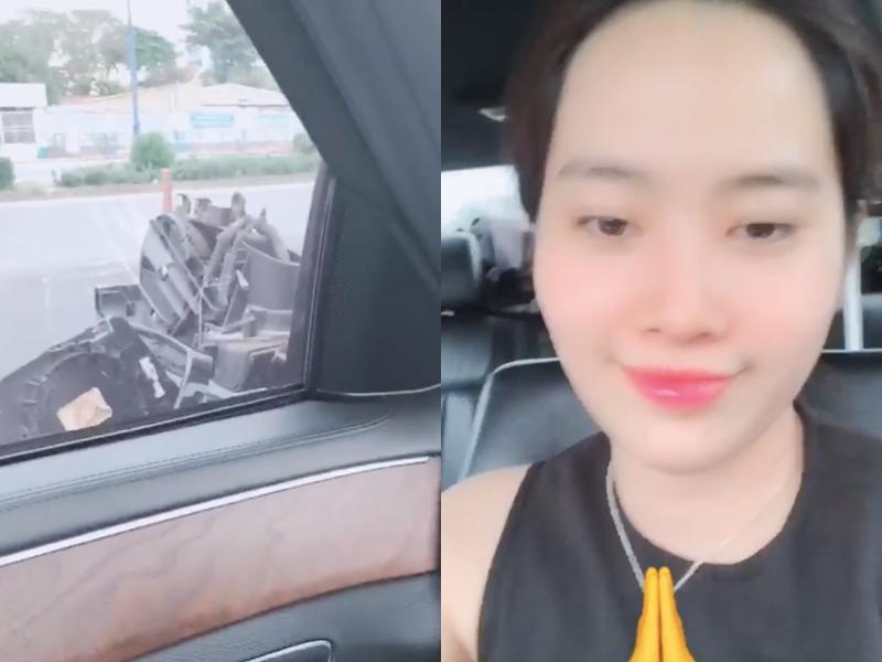 Sau khi va chạm giao thông, Nam Em quá buồn nên lột da môi trên nền nhạc Diên Hi Công Lược-9