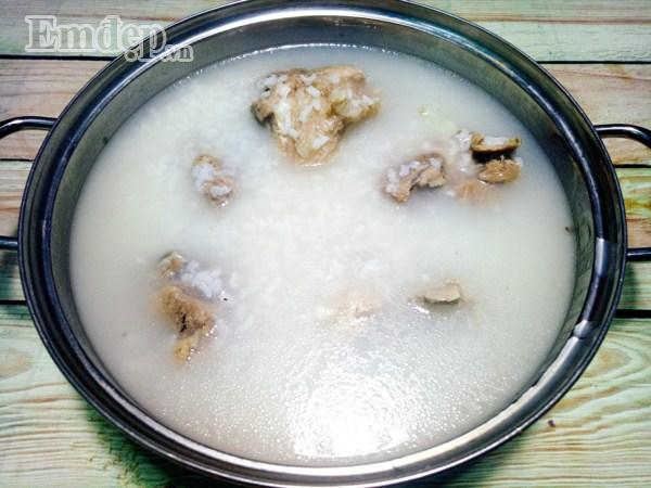 Bí quyết nấu cháo hầm xương cực nhanh cho bữa sáng-4