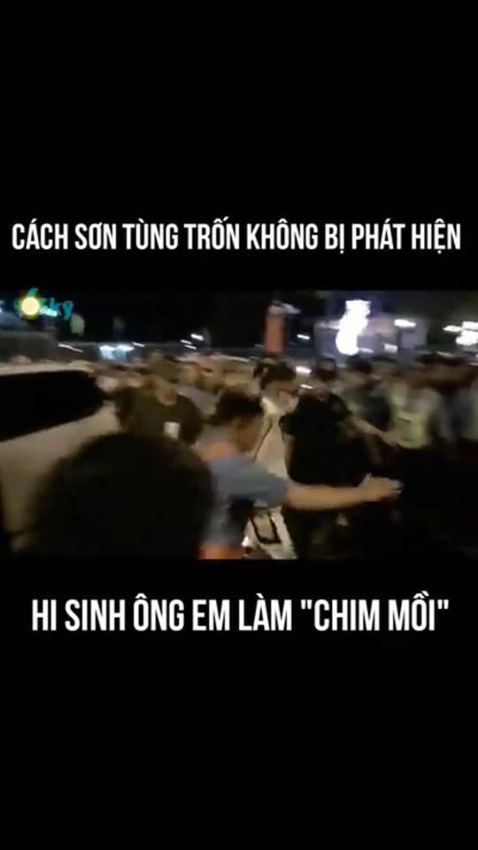 Trốn fans phải đỉnh cao như Sơn Tùng: Hy sinh em trai ra trước, một mình đường đường chính chính ra sau-2