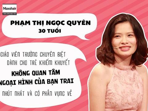 Hạnh phúc mỉm cười với cô giáo dạy trẻ khuyết tật tại show hẹn hò