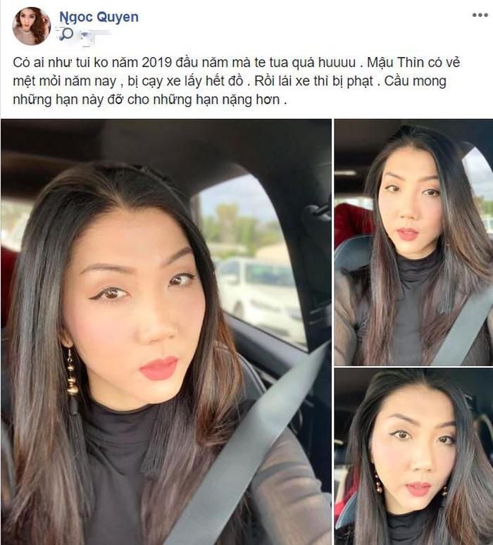 Siêu mẫu Ngọc Quyên đầu năm bị trộm cạy cửa ô tô lấy tiền trên đất Mỹ-1