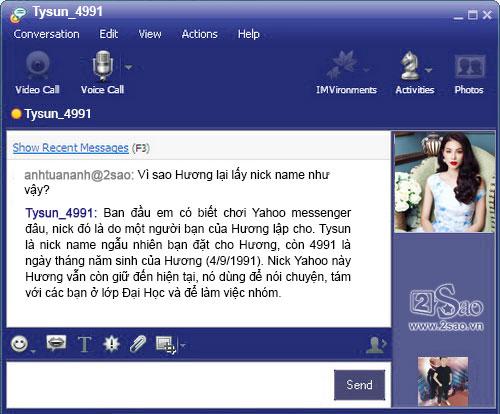 Bạn sẽ bất ngờ với loạt nick Yahoo! Messenger của Sao Việt trước khi bị khai tử-11