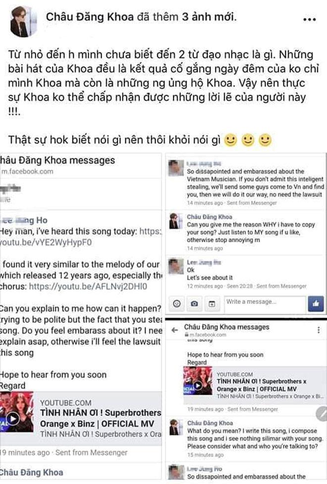 Châu Đăng Khoa lên tiếng vụ ca sĩ Hàn Quốc dọa thuê giang hồ xử lý-1