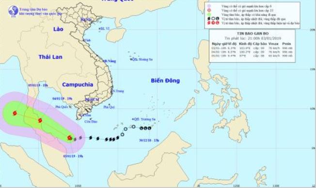 Dự báo thời tiết 4/1: Hà Nội ấm dần, bão di chuyển giật cấp 11-2