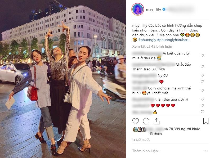 Nhìn 2 chị em Phương Linh - Phương Ly tạo dáng cùng mẹ giữa phố là đủ hiểu gen lầy di truyền thế nào!-1