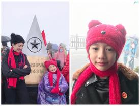 Ngọc Diễm đưa con gái lên đỉnh Fansipan lúc âm 4 độ C Ngọc Diễm đưa con gái lên đỉnh Fansipan lúc âm 4 độ C