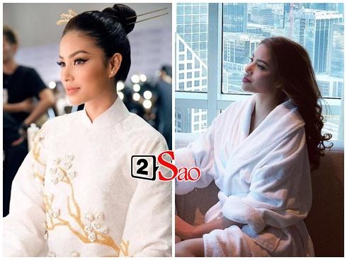 Nghi án bầu bì chưa xong, Phạm Hương lại xuất hiện với gương mặt phá nét lạ lẫm, cằm nhọn hoắt-7