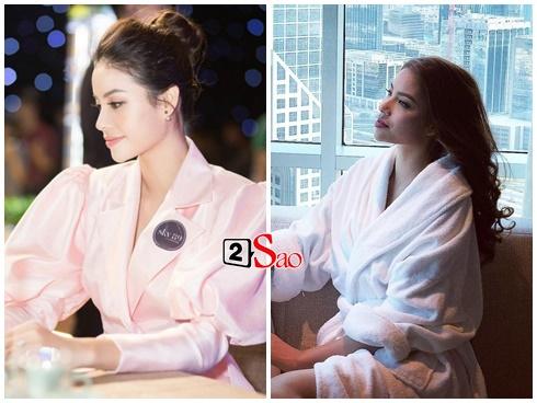 Nghi án bầu bì chưa xong, Phạm Hương lại xuất hiện với gương mặt phá nét lạ lẫm, cằm nhọn hoắt-8