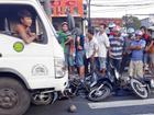 Ôtô tải tông liên tiếp 5 xe máy ở Sài Gòn, hơn 6 người thoát chết