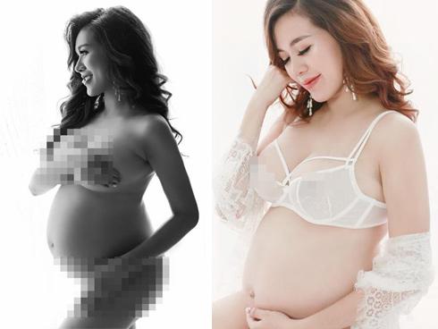 Mang thai tháng thứ 8, 'hotgirl ngực khủng' Mai Thỏ vẫn 'đốt mắt' người nhìn với khoảnh khắc nude 100%