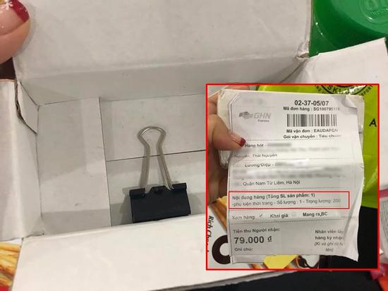 Cú lừa mua hàng online 'vô tiền khoáng hậu': Phụ kiện thời trang giá 79.000 bị biến thành cái... kẹp giấy