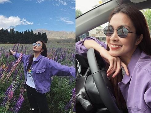 Tăng Thanh Hà khoe ảnh ôm bố đầy tình cảm ở trời Tây-12