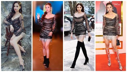 Đụng đầm xuyên thấu với ai chứ với Kỳ Duyên thì Lê Âu Ngân Anh - Hoàng Yến Chibi - Kiều Ngân đều không có cửa-10