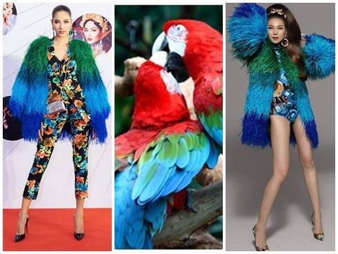 Khi 2 HLV The Face cùng nhau đụng hàng mẫu áo lông sặc sỡ: Hoàng Thùy hay Thanh Hằng sẽ chiếm phần hơn?