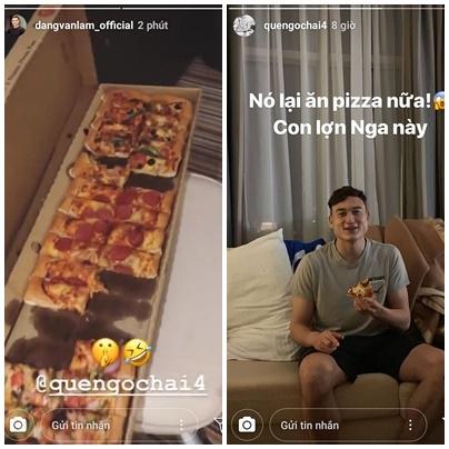 Văn Đức, Văn Hậu tậu hẳn siêu xe giống nhau, Lâm tây bị mắng yêu vì lén lút ăn pizza-3