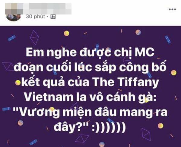 MC chung kết The Tiffany Vietnam 2018 gây bão chỉ với một câu nói: Vương miện đâu? Mang ra đây!-8