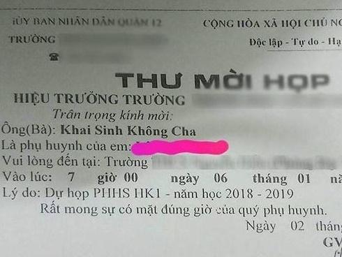 Thư mời phụ huynh kỳ quái gây phẫn nộ