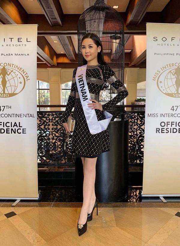 Sau nhiều ngày kém xinh, cuối cùng Lê Âu Ngân Anh cũng đã có một bức hình khá khẩm tại Miss Intercontinental 2018-10