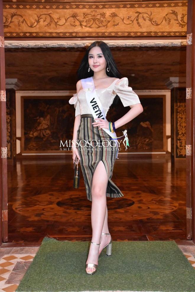 Sau nhiều ngày kém xinh, cuối cùng Lê Âu Ngân Anh cũng đã có một bức hình khá khẩm tại Miss Intercontinental 2018-12