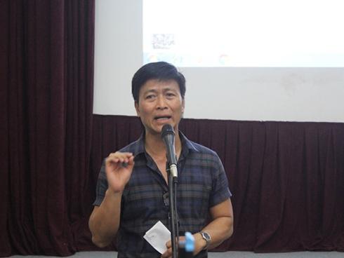 Các nghệ sĩ Hãng phim truyện Việt Nam căng băng rôn phản đối cắt lương, bảo hiểm-5