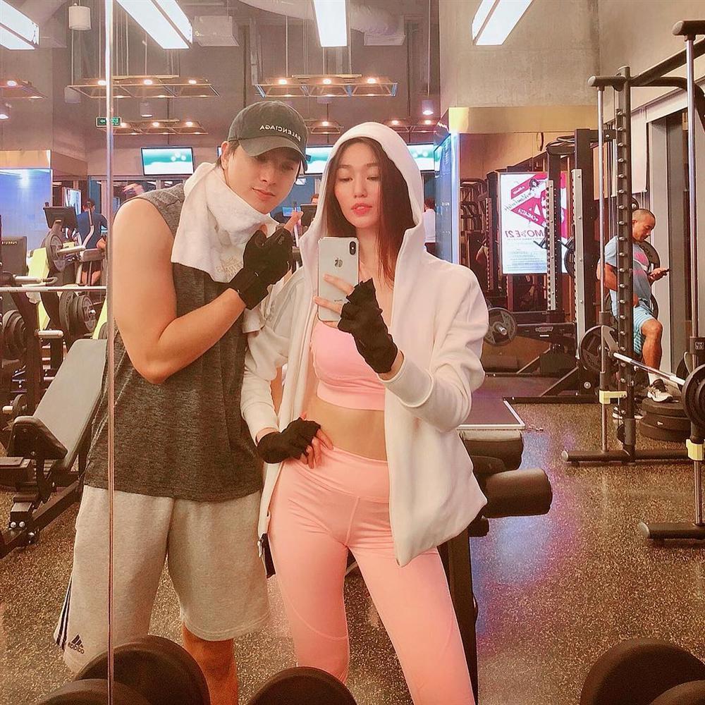 Người đẹp từng từ chối Trường Giang biến phòng gym thành thiên đường tình yêu với bạn trai-2