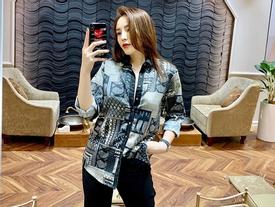 Kỳ Duyên thư giãn ngắm nhan sắc xinh đẹp trong gương sau ồn ào kinh doanh Kỳ Duyên thư giãn ngắm nhan sắc xinh đẹp trong gương sau ồn ào kinh doanh