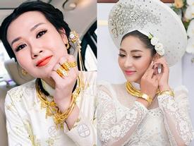 Những mỹ nhân Việt đeo vàng nặng trĩu, cưới đại gia thân thế 'khủng' cỡ nào? Những mỹ nhân Việt đeo vàng nặng trĩu, cưới đại gia thân thế 'khủng' cỡ nào?