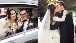 NSND Trung Hiếu rạng rỡ, hôn vợ đắm đuối trong lễ cưới tại Sơn La