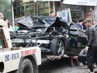 Ô tô đâm 5 xe trên phố Ngọc Khánh, cụ bà bán hàng rong đi bộ tử vong