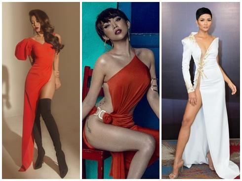 Những chiếc đầm xẻ thấu trời 'gây nhức nhối' nhất năm 2018, trong đó H'Hen Niê có đến 2 lần khiến fan thót tim