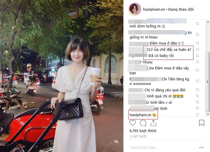 Lộ vòng 2 khác thường khi đẩy xe trẻ em dạo phố, Hạ Vi bất ngờ vướng nghi án sinh con-2