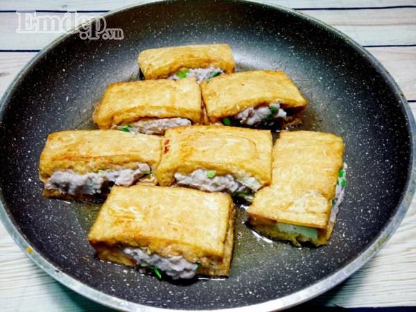 Đậu nhồi thịt sốt cà chua nhanh gọn chào tuần mới-4