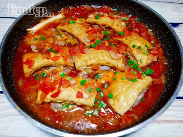 Đậu nhồi thịt sốt cà chua nhanh gọn chào tuần mới-7