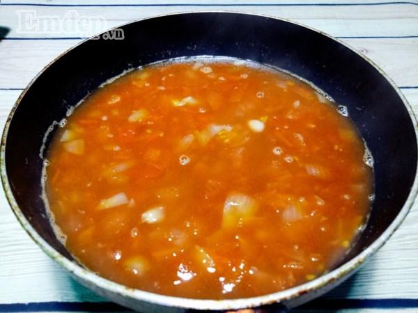 Đậu nhồi thịt sốt cà chua nhanh gọn chào tuần mới-6