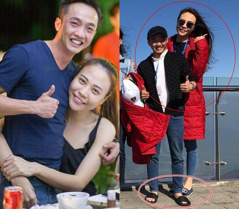 Giàu nứt đố đổ vách, Cường Đô La vẫn chuộng dép lê bệt bô nhếch mỗi khi sánh đôi cùng Đàm Thu Trang-4