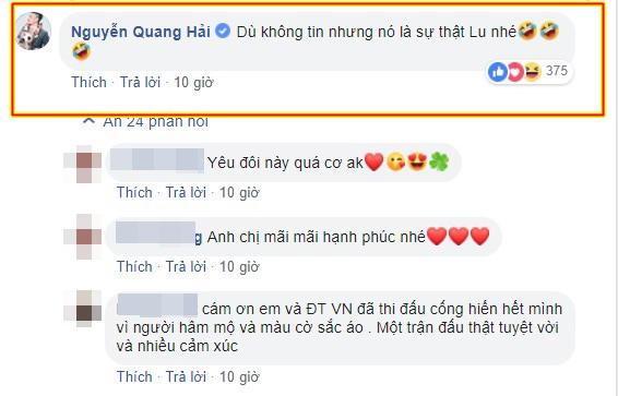 Vào Facebook bạn gái bình luận cực tình cảm nhưng Quang Hải tiếp tục bị Nhật Lê bơ đẹp-2