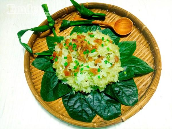 Cách làm xôi lạp xưởng lá dứa vừa dẻo vừa thơm nức mũi-9