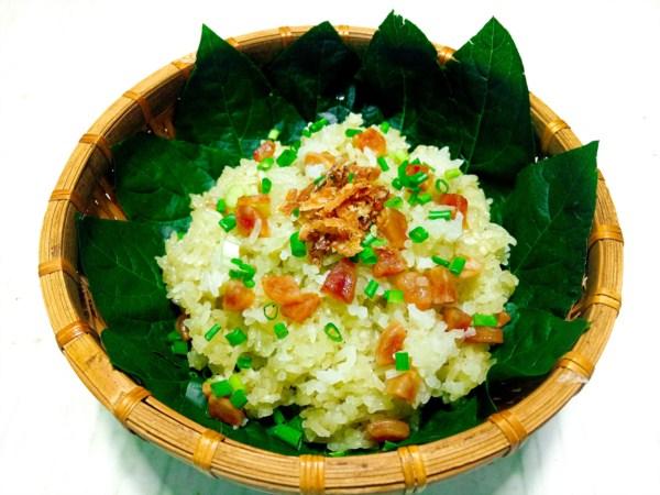 Cách làm xôi lạp xưởng lá dứa vừa dẻo vừa thơm nức mũi-10