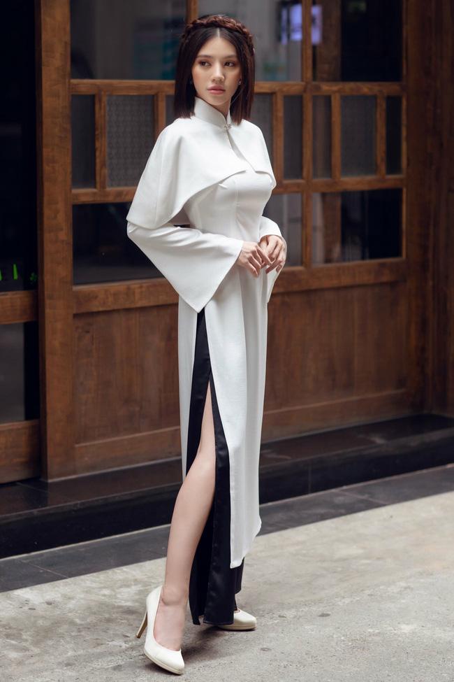 Hàng loạt mỹ nhân lên đồ với áo dài cách tân: Mai Phương và Bích Phương dịu dàng; Ngô Thanh Vân, Quỳnh Chi ma mị-8