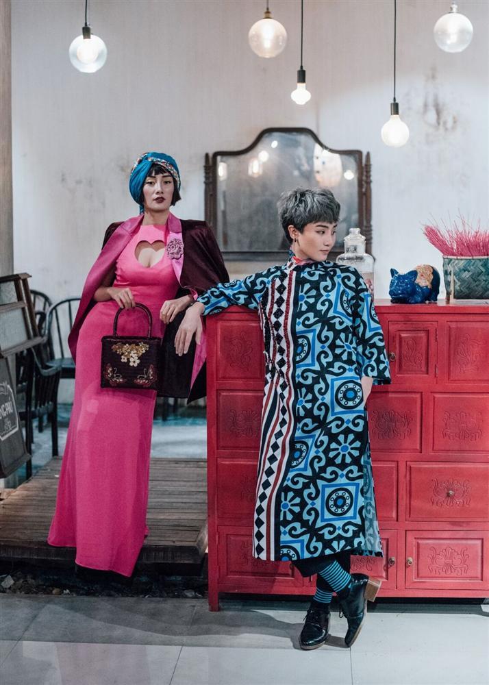 Hàng loạt mỹ nhân lên đồ với áo dài cách tân: Mai Phương và Bích Phương dịu dàng; Ngô Thanh Vân, Quỳnh Chi ma mị-14