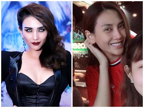 SAO MAKE OVER: Lâm Khánh Chi lộ vùng da cổ lão hóa như U60 - Kristen Stewart trang điểm như ma cà rồng khát máu-7