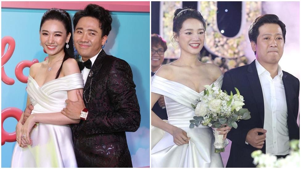 Lần thứ 2 đụng hàng với Nhã Phương, Hari Won mặc luôn váy cưới của vợ Trường Giang lên thảm đỏ-9