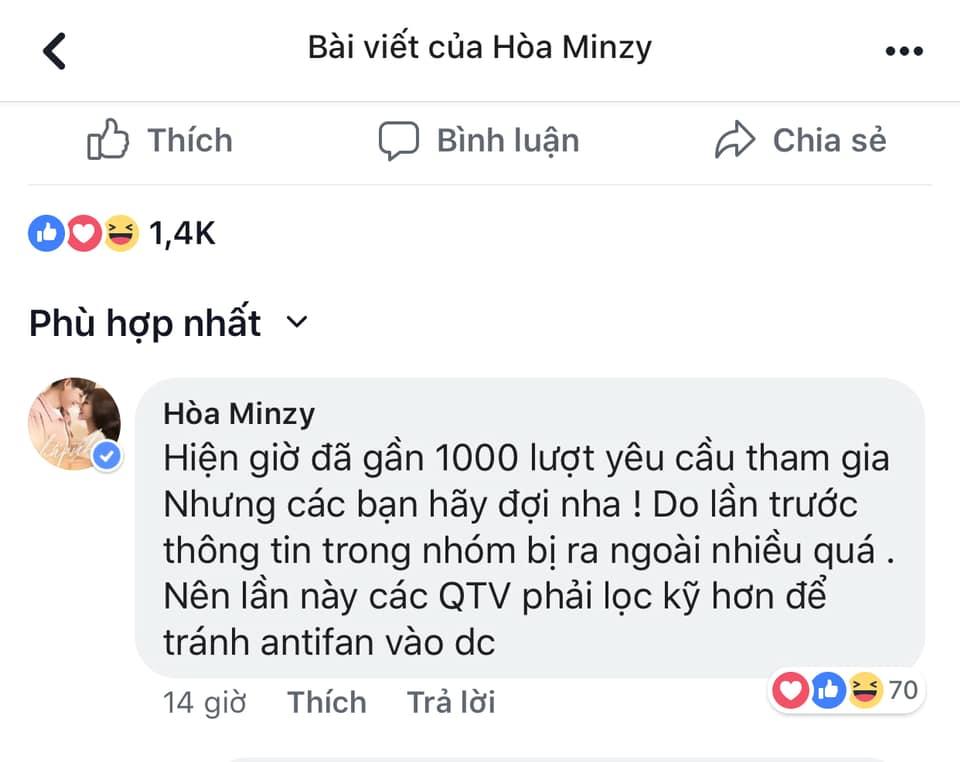 Vận đen chưa buông, Hòa Minzy lại bị chỉ trích kiêu căng vì đòi lọc fans thật kỹ-5