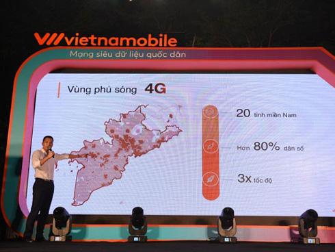 Vietnamobile phủ sóng 4G tại 20 tỉnh thành miền Nam