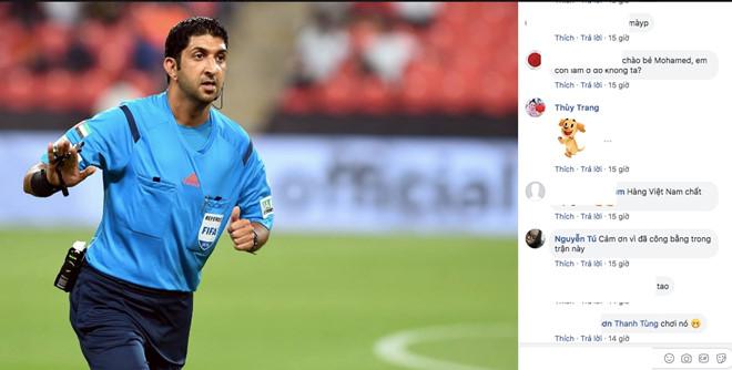 Dân mạng lại làm loạn Facebook trọng tài bắt trận Việt Nam - Nhật Bản-1