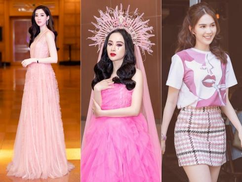 Bắt kịp xu hướng, Ngọc Trinh - Đặng Thu Thảo - Angela Phương Trinh và dàn mỹ nhân Việt đã phủ sắc hồng khắp mọi mặt trận