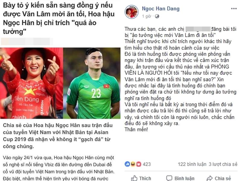 Bị mỉa mai ảo tưởng mời Đặng Văn Lâm ăn tối, Hoa hậu Ngọc Hân quật lại: Hãy tìm hiểu trước khi chỉ trích-5