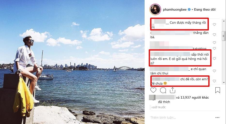 Phạm Hương khoe ảnh đi du hí, dân tình lại chỉ quan tâm: Chị đẻ lâu chưa?-3