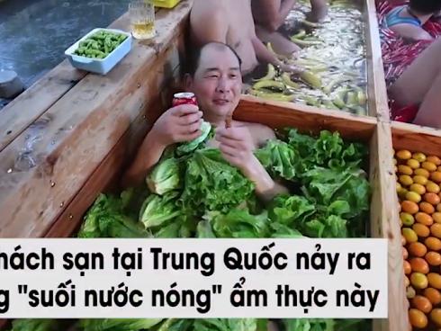 Tắm nước nóng kiểu 'lẩu người' hút khách ở Trung Quốc