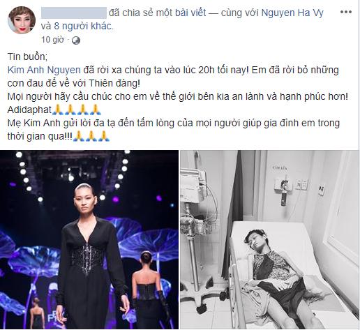Người mẫu 9x Kim Anh qua đời ở tuổi 26 sau thời gian điều trị ung thư buồng trứng giai đoạn cuối-2